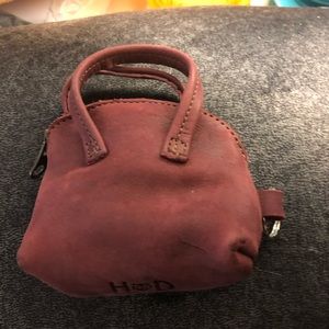 Cute Leather Mini Handbag Keychain